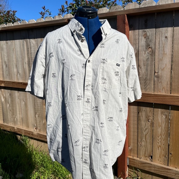 Billabong Palm island Tree Print Shirt - Picture 1 of 4